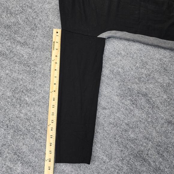 Eileen Fisher Sweater Womens Medium Black Gray Turtleneck Stretch Long Sleeve - Picture 7 of 12